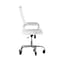 Flash Furniture White LeatherSoft Roller Wheel Executive Chair GO-2286H-WH-RLB-GG - alternate 5